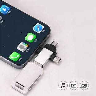 SSVOCATIONPOINT USB Type C, Micro USB, USB, Lightning OTG Adapter