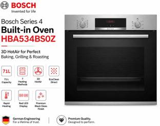 BOSCH 71-Litre Oven Toaster Grill OTG HBA534BS0Z, Black, Stainless Steel