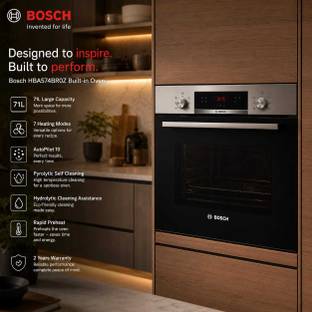 BOSCH 71-Litre Oven Toaster Grill OTG HBA574BR0Z, Black