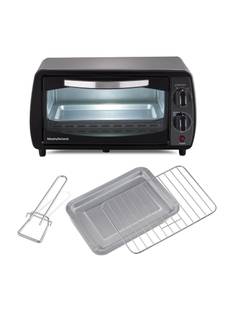 BAJAJ 10-Litre Oven Toaster Grill OTG 1000T, Black/Stainless Steel