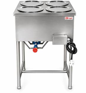kiran 10-Litre Oven Toaster Grill OTG 4 Pot Electric & Gas Bain Marie | Food Serving Counter | 8–10 Li...