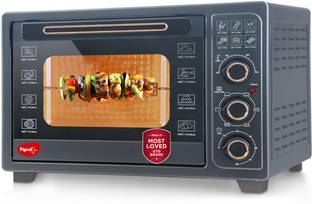 Pigeon 40-Litre Oven Toaster Grill OTG Electronic Oven with Rotisserie, Black
