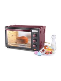 USHA 35-Litre Oven Toaster Grill OTG OTGW 3635RC, Wine & Matte Black