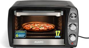 AGARO 17-Litre Oven Toaster Grill OTG Oven For Kitchen With Transparent Glass Door with Adjustable Tem...