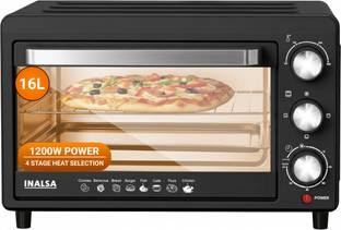 Inalsa 16-Litre Oven Toaster Grill OTG OTG 16BK, black