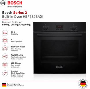 BOSCH 66-Litre Oven Toaster Grill OTG HBF532BA0I, Black