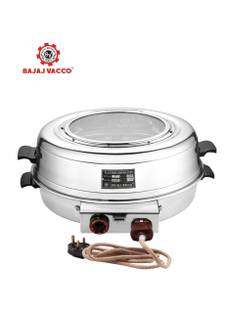 BAJAJ VACCO 15-Litre Oven Toaster Grill OTG ROUND BAKING GRILLING RBO -4 15", Silver