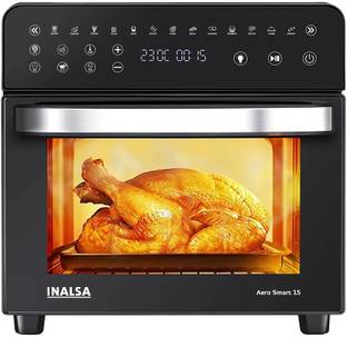 Inalsa 15-Litre Oven Toaster Grill OTG Aero Smart 15, Black