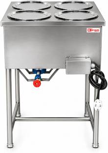 kiran 24-Litre Oven Toaster Grill OTG 4 Pot Electric Bain Marie Food Warmer, Heavy Duty Stainless Stee...