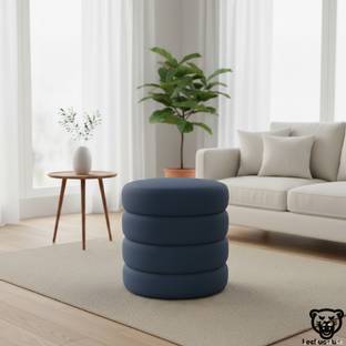 LACKUER ARTS Solid Wood Pouf