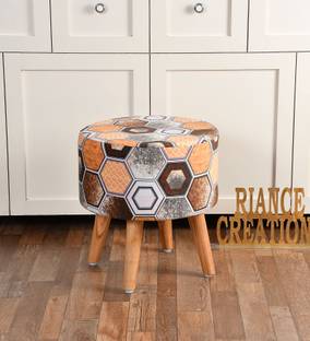 RIANCE CREATIONS Fabric Standard Ottoman