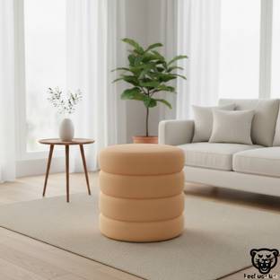 LACKUER ARTS Solid Wood Pouf