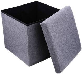 NUVIO Solid Wood Cube Ottoman