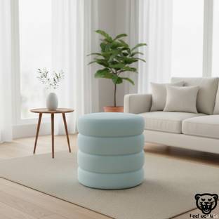 LACKUER ARTS Solid Wood Pouf