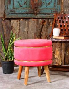 Unique Creation Handicrafts Solid Wood Pouf