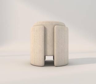 Horizontal Eight Fabric Pouf