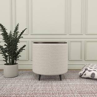 Horizontal Eight Fabric Pouf