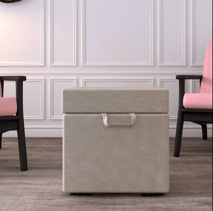 Horizontal Eight Fabric Cube Ottoman
