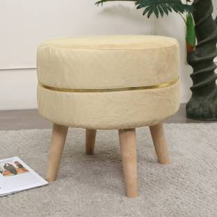 trineya Solid Wood Standard Ottoman