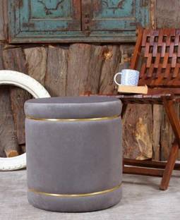 Unique Creation Handicrafts Solid Wood Pouf