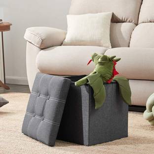 ZROY ENTERPRISE Fabric Cube Ottoman