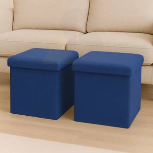 ABTRIX WITH AB Fabric Cube Ottoman