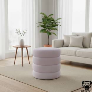 LACKUER ARTS Solid Wood Pouf