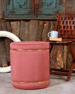 Unique Creation Handicrafts Solid Wood Pouf