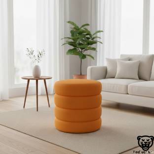 LACKUER ARTS Solid Wood Pouf