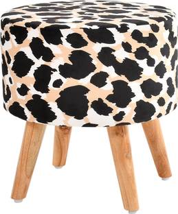 RIANCE CREATIONS Solid Wood Standard Ottoman