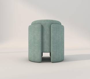 Horizontal Eight Fabric Pouf