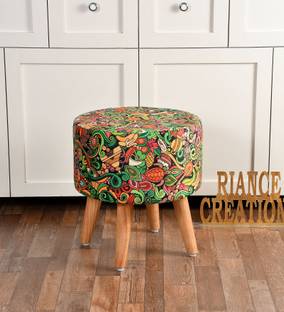 RIANCE CREATIONS Fabric Standard Ottoman