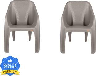 cello Dynamo Cafeteria Set Of 2 Chair,Grey Plastic Cafeteria Chair