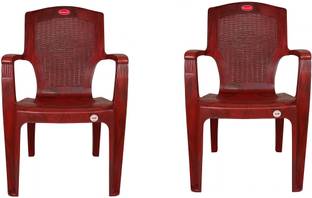 SRI GAYATHRI POLYMERS Comfortable Seating for Home & Living Room | Matt & Gloss Pattern Plastic Outdoor Chair