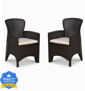 Nilkamal Breeze Premium Cane Pattern |Outdoor |Patio|Rooftop| Poolside| Garden Plastic Outdoor Chair