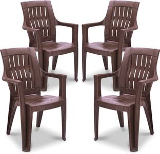 MAHARAJA Omega Orthopaedic chair with Fully Comfort for Home & Restaurant Plastic Outdoor Chair
