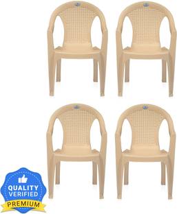 Nilkamal Mid Back Chair with Arm CHR2051| For Living, Bed Room, Kitchen, Office, Garden Plastic Outdoor Chair