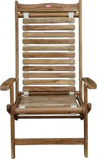 ROYAL BHARAT HIGH BACK CHAIR WTH WOODEN STRIPES Solid Wood Outdoor Chair