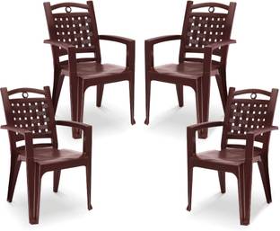 MAHARAJA Sony for Home, Office | Comfortable | Arm Rest | Bearing Capacity up to 200 Kg Plastic Outdoor Chair