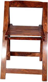 FURNISQUARE Sheesham Solid Wood Folding Chair for Living Room/Garden Solid Wood Cafeteria Chair