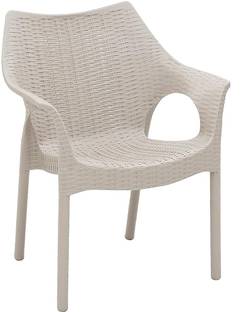 Supreme Cambridge Designer Rattan Finish Fully Comforted 100% Virgin Plastic Outdoor Chair