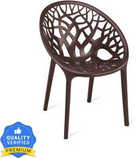 Nilkamal Crystal PP Plastic (Weather Brown, Set of 4) Plastic Outdoor Chair