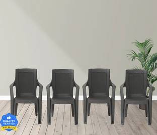 Nilkamal Mistique Rosa pair of 4 Plastic Outdoor Chair