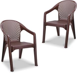MAHARAJA Galaxy for Home, Office | Comfortable | Arm Rest | Bearing Capacity up to 200 Kg Plastic Outdoor Chair