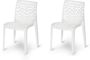 RW REST WELL Web Designer Plastic Chair for Home, Cafe|Lightweight & Stackable Seating Chair| Plastic Outdoor Chair