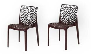 ThivenElite Designer web Chairs, Pack of 2 Plastic Outdoor Chair