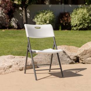 Lifetime Lifetime White Portable Folding Chair - Home & Travel,Comfortable Compact chair Plastic Outdoor Chair