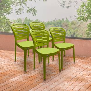 Furniture Yard Mango Sushi Plastic Chair/Stackable Plastic Chair/Strong & Sturdy Structure/ Plastic Outdoor Chair