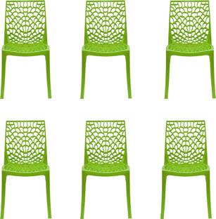 ITALICA Oxy Plastic Chair/Glossy Finish Chair For Home/Strong & Sturdy Structure Chair/ Plastic Outdoor Chair