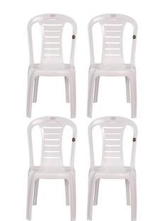 Petals Leo Stylish Heavy Duty | Stackable | Armless | for Garden and cafeteria Plastic Outdoor Chair